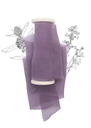 Dark Violet Gauze Silk Ribbon