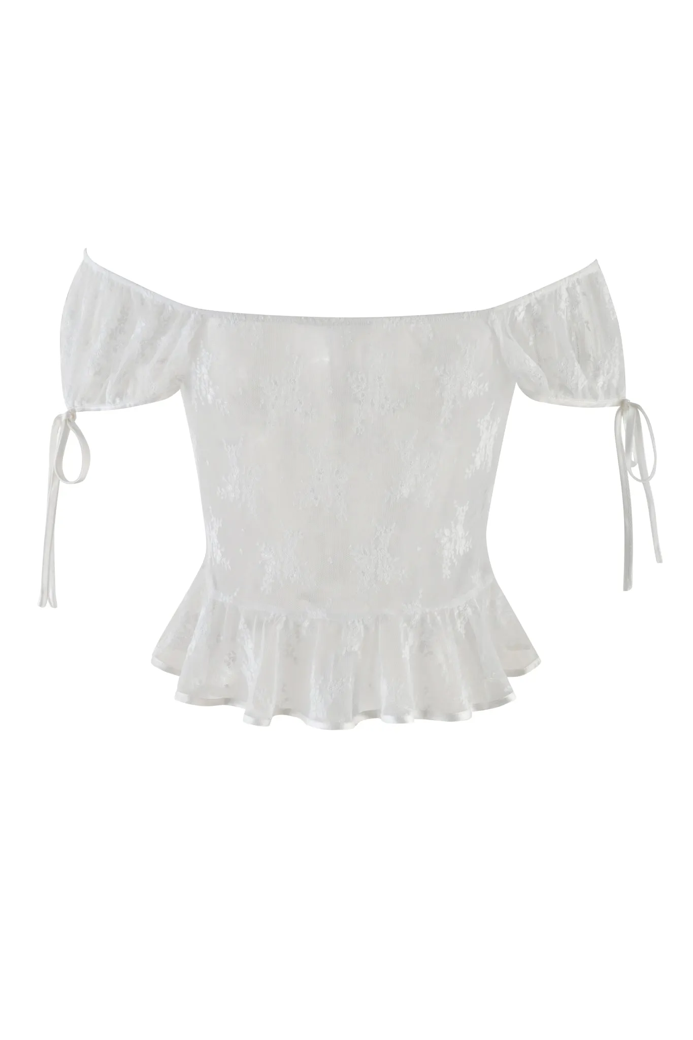 DASHA TOP - WHITE : SNOW WHITE