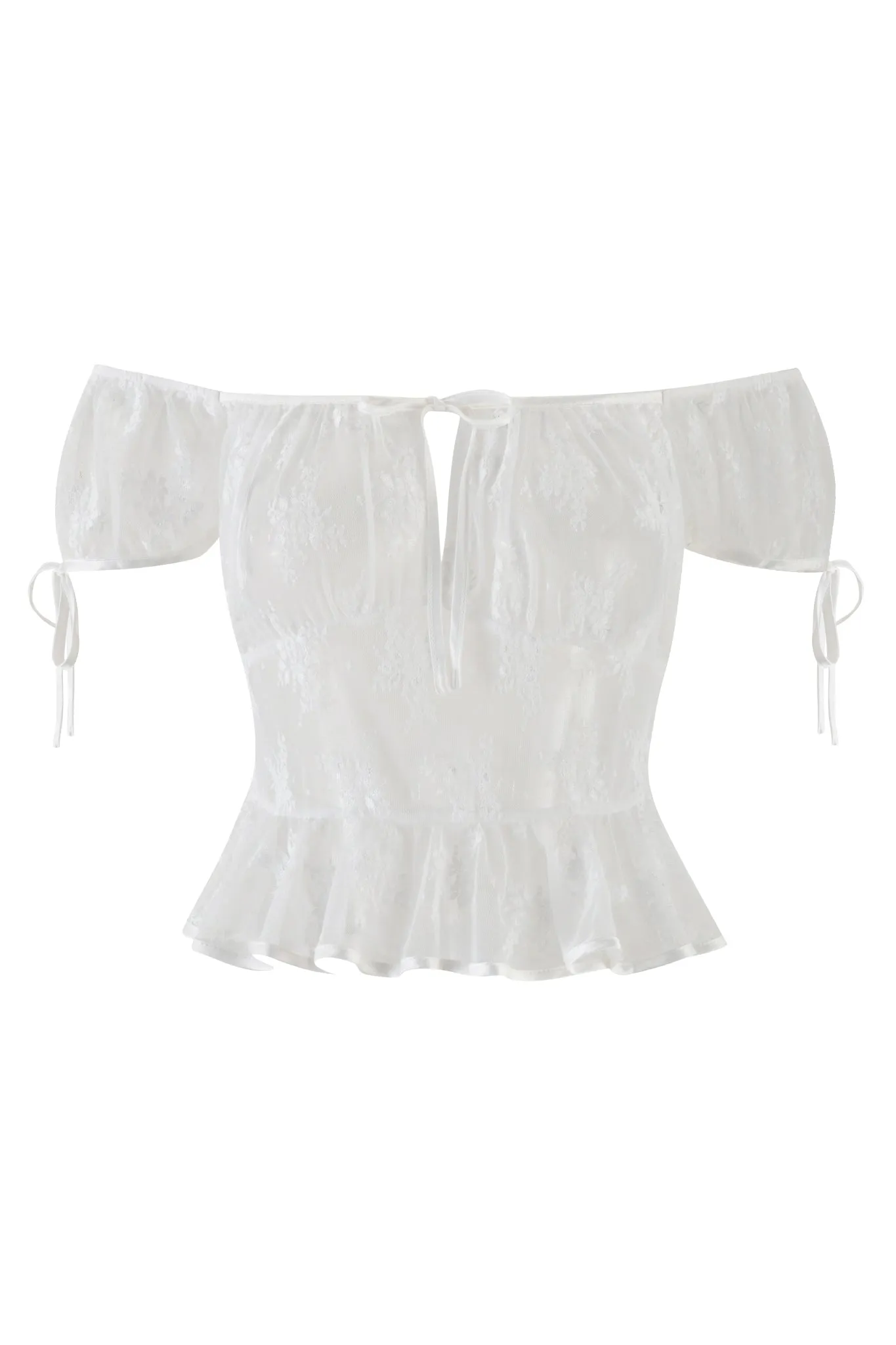 DASHA TOP - WHITE : SNOW WHITE
