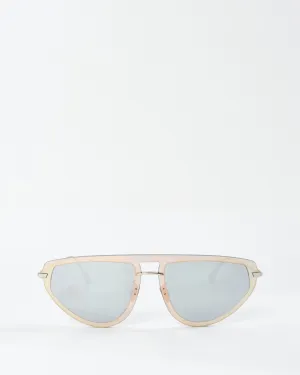 Dior Silver & Gold Mirror Aviator HS3 Sunglasses