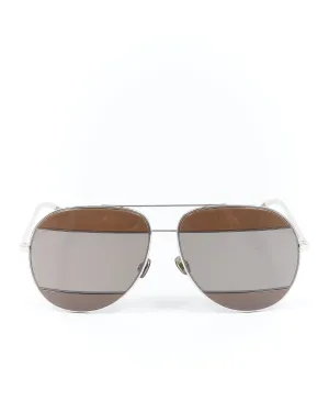 Dior Silver Aviator DiorSplit2 Sunglasses