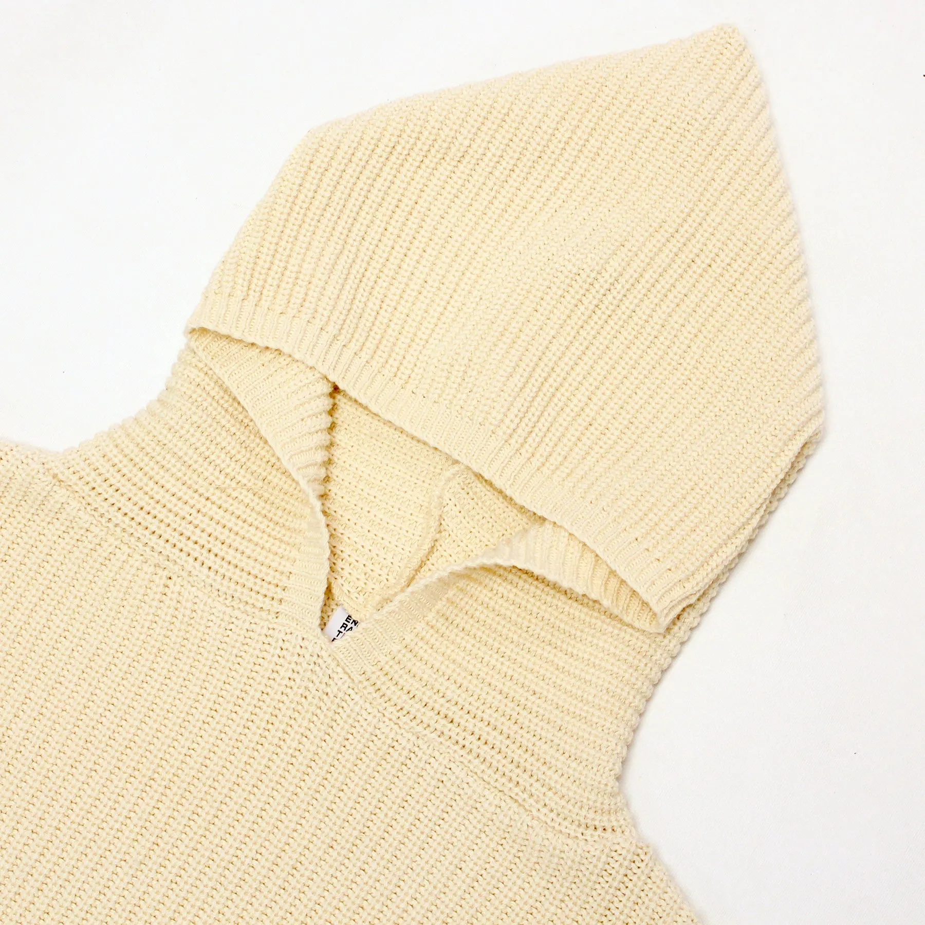 Divine Energy Hooded Knit Shaker Sweater (Natural)