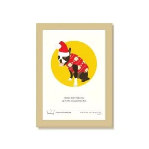 Dog Sweater Holiday Greeting Card