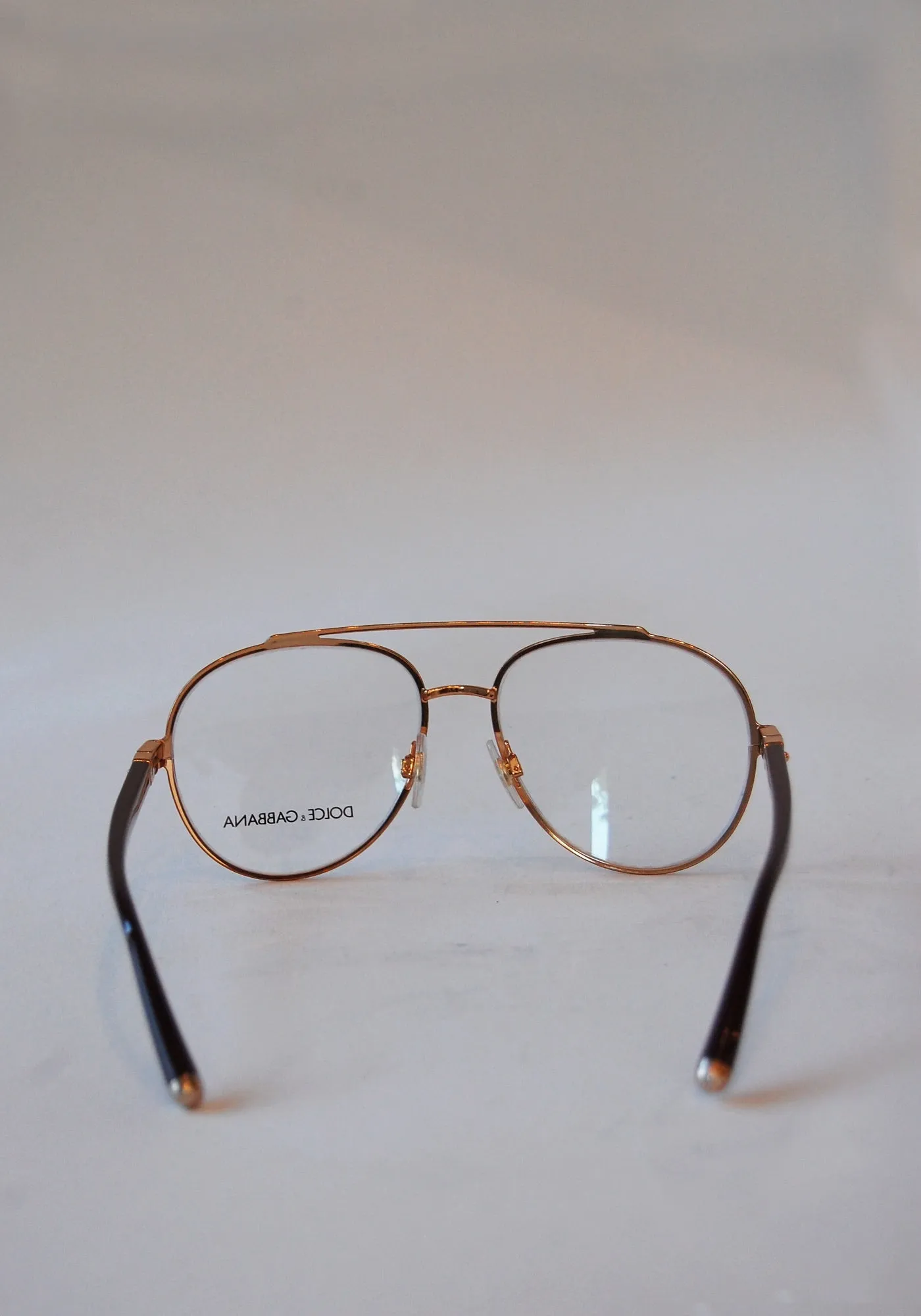 Dolce and Gabbana Burgundy Aviator Glasses