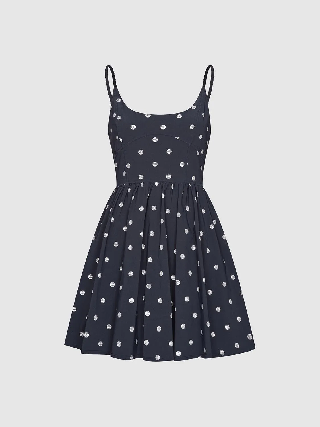 Dotted Cami A-Line Dresses