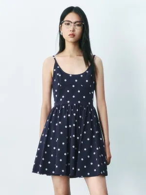 Dotted Cami A-Line Dresses