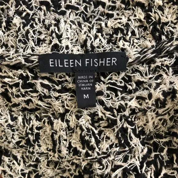 Eileen Fisher Minimalist Cropped Cap Sleeve Pullover M