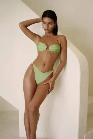 ELEGANCE PUSH-UP TOP | PISTACHIO