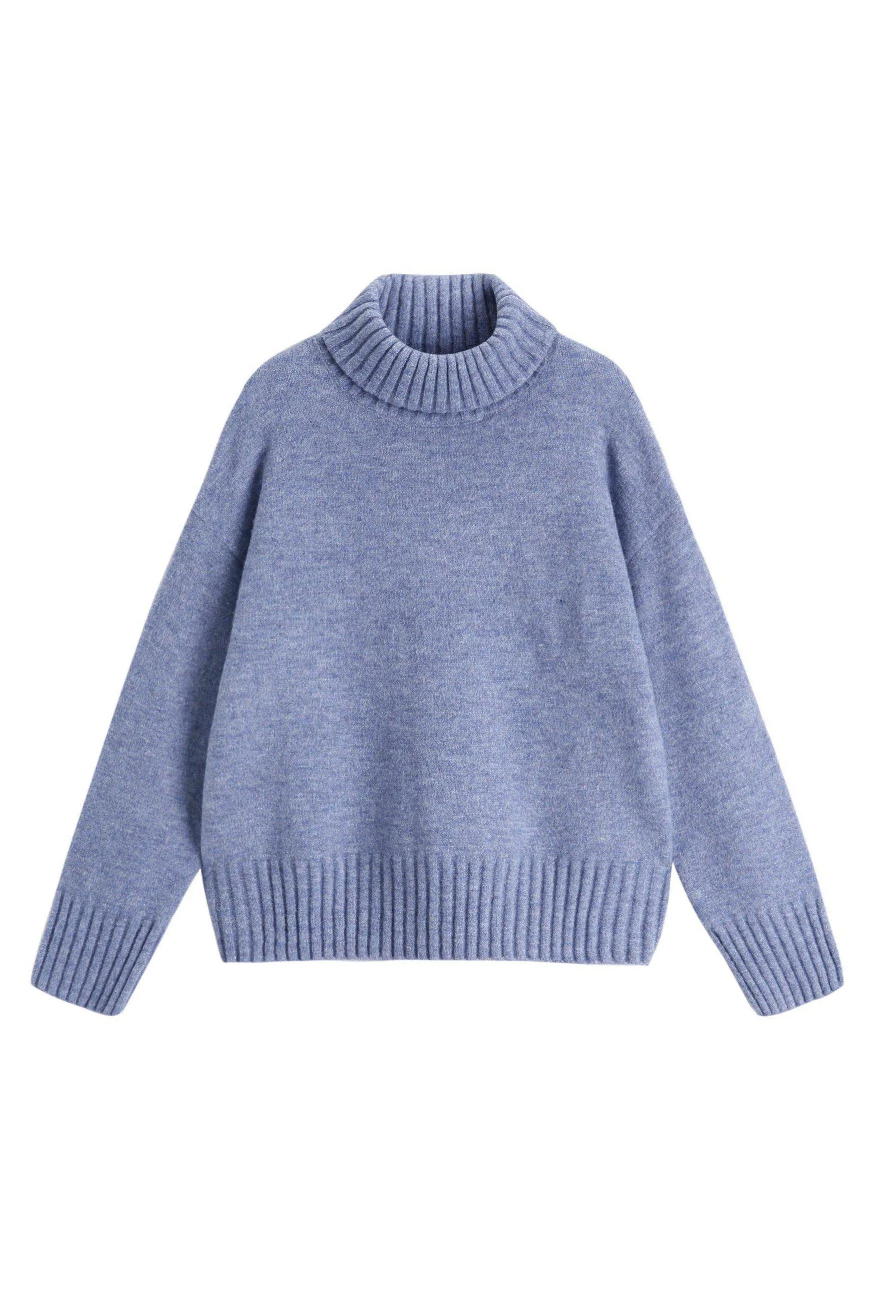 EMMA YAK WOOL BLEND TURTLENECK SWEATER