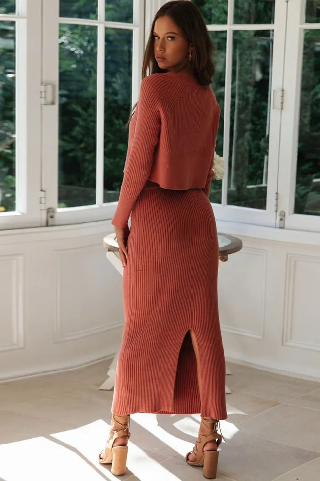 Erin® | Rib knit sweater set