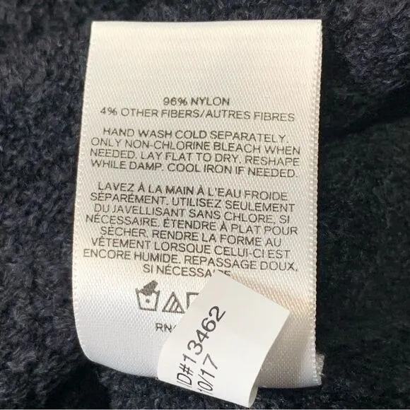 Express Fuzzy Saturday Script Graphic Teddy Sweater Black Small Petite