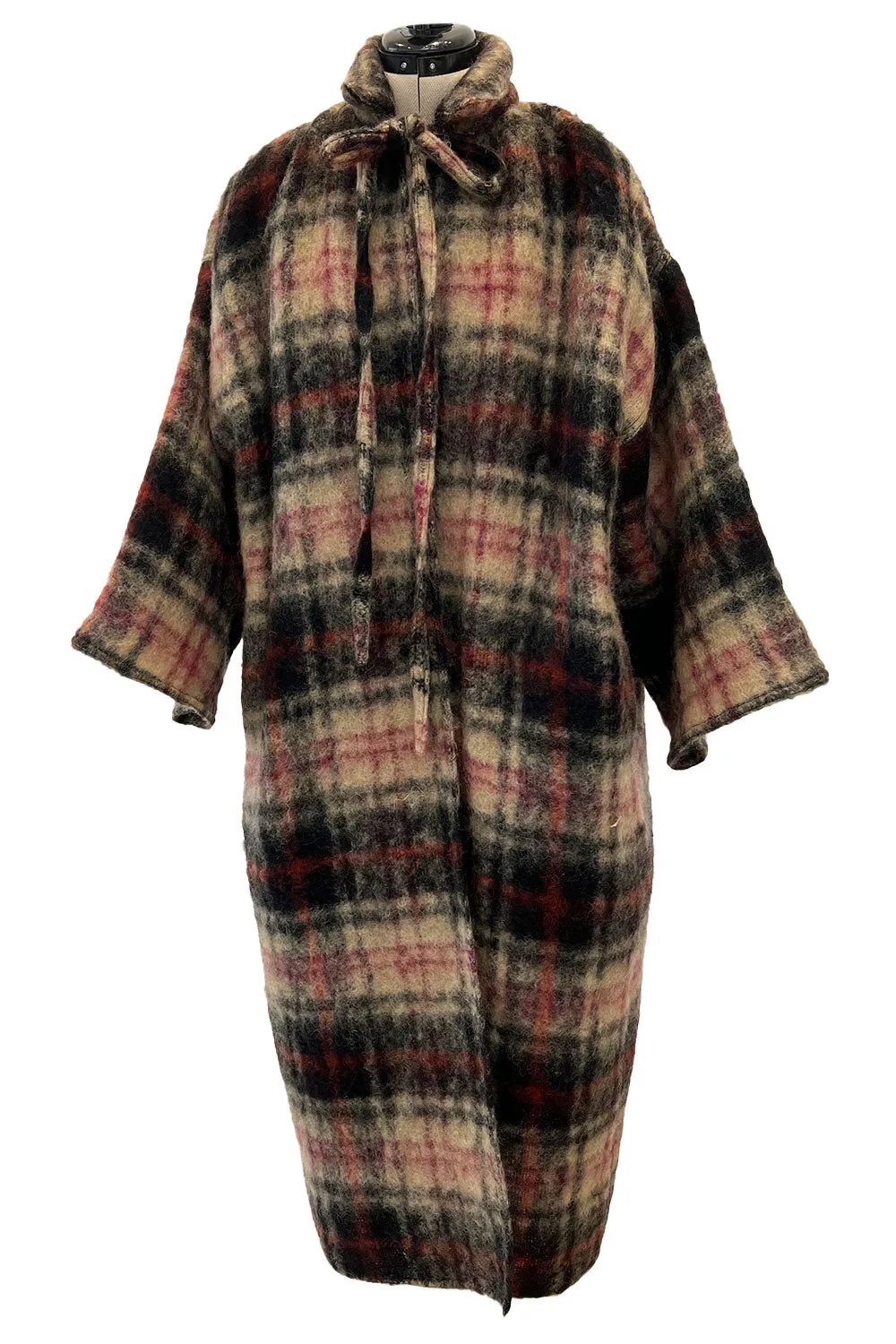 Fabulous Fall 1978 Geoffrey Beene Runway Oversized Mohair Blanket Cocoon Coat