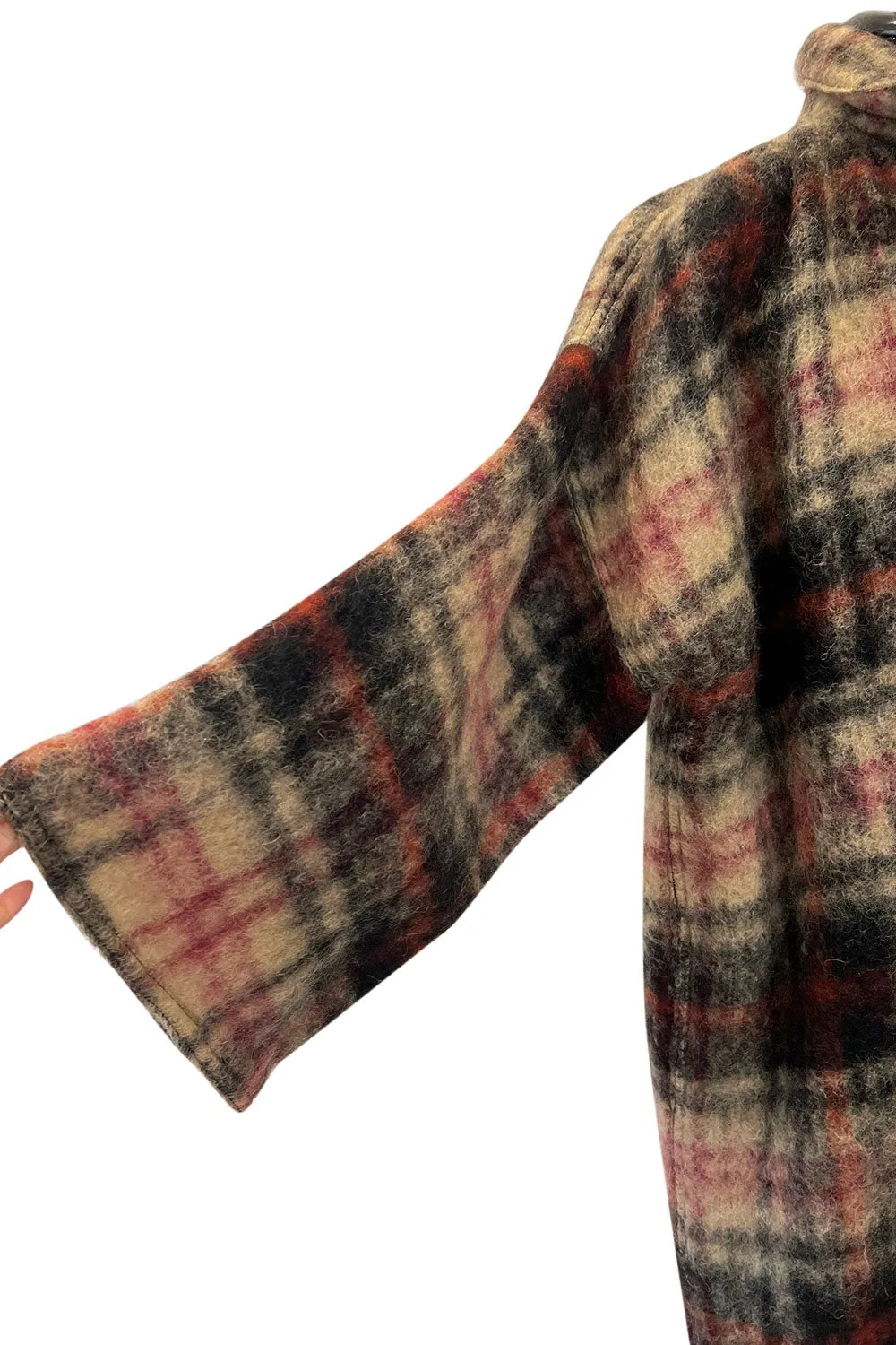 Fabulous Fall 1978 Geoffrey Beene Runway Oversized Mohair Blanket Cocoon Coat