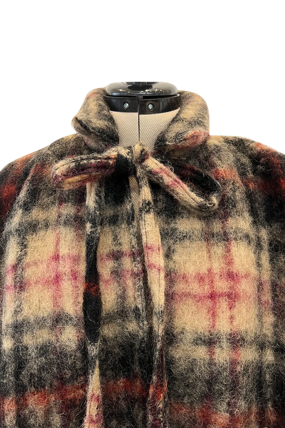 Fabulous Fall 1978 Geoffrey Beene Runway Oversized Mohair Blanket Cocoon Coat