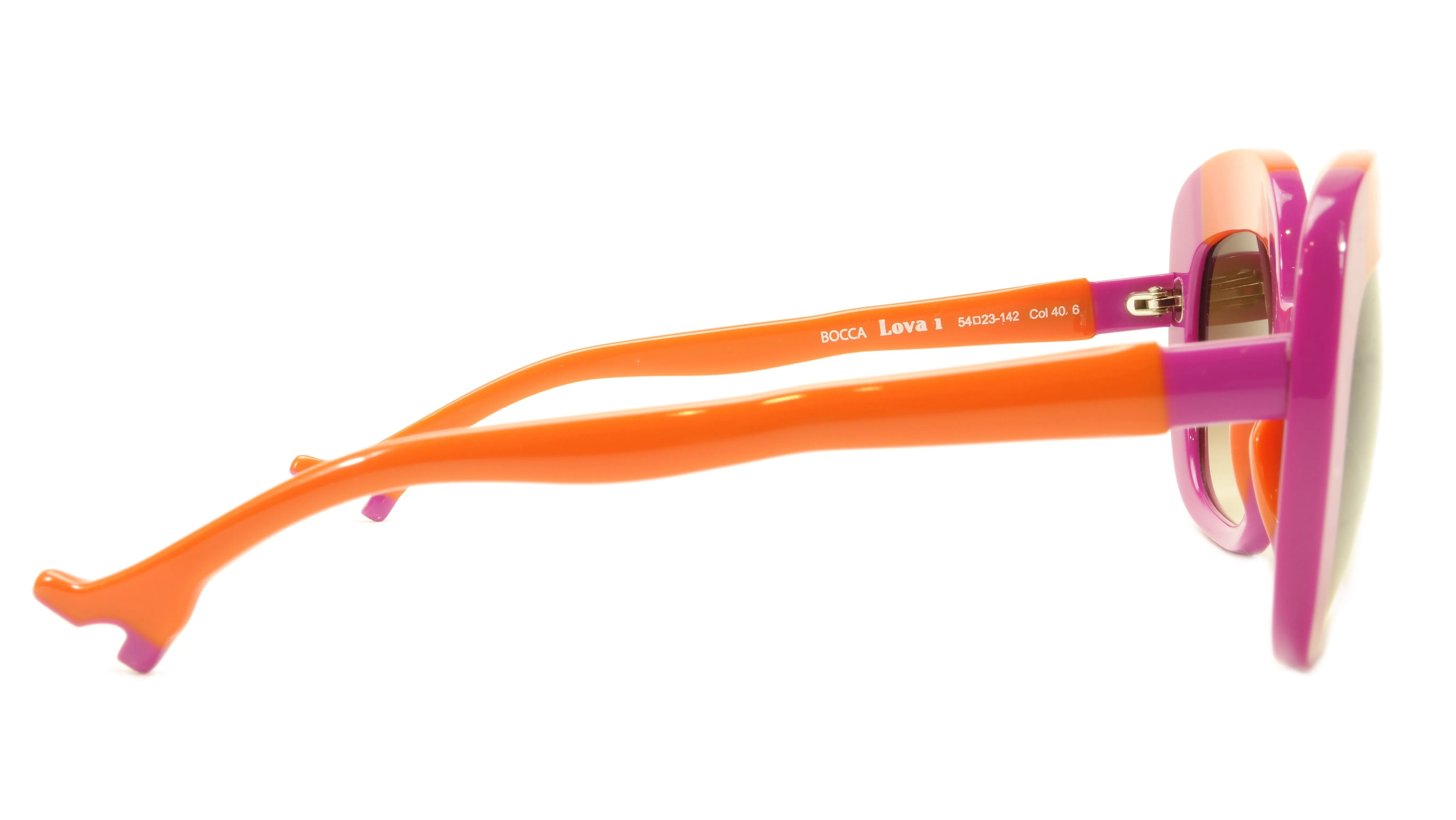 Face A Face Sunglasses Frame BOCCA Lova 1 4026 Acetate Fuschia Orange Italy Made