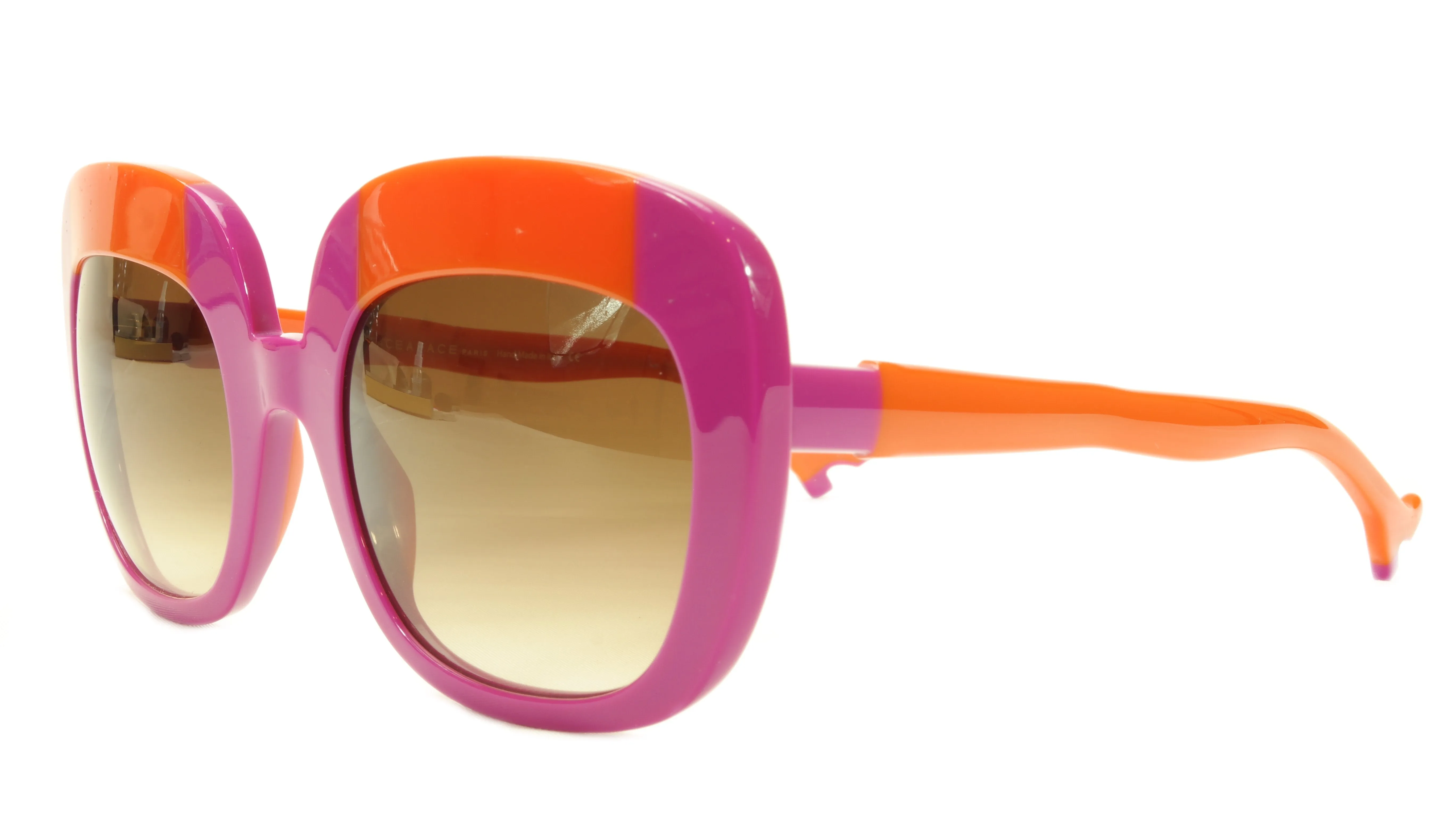 Face A Face Sunglasses Frame BOCCA Lova 1 4026 Acetate Fuschia Orange Italy Made