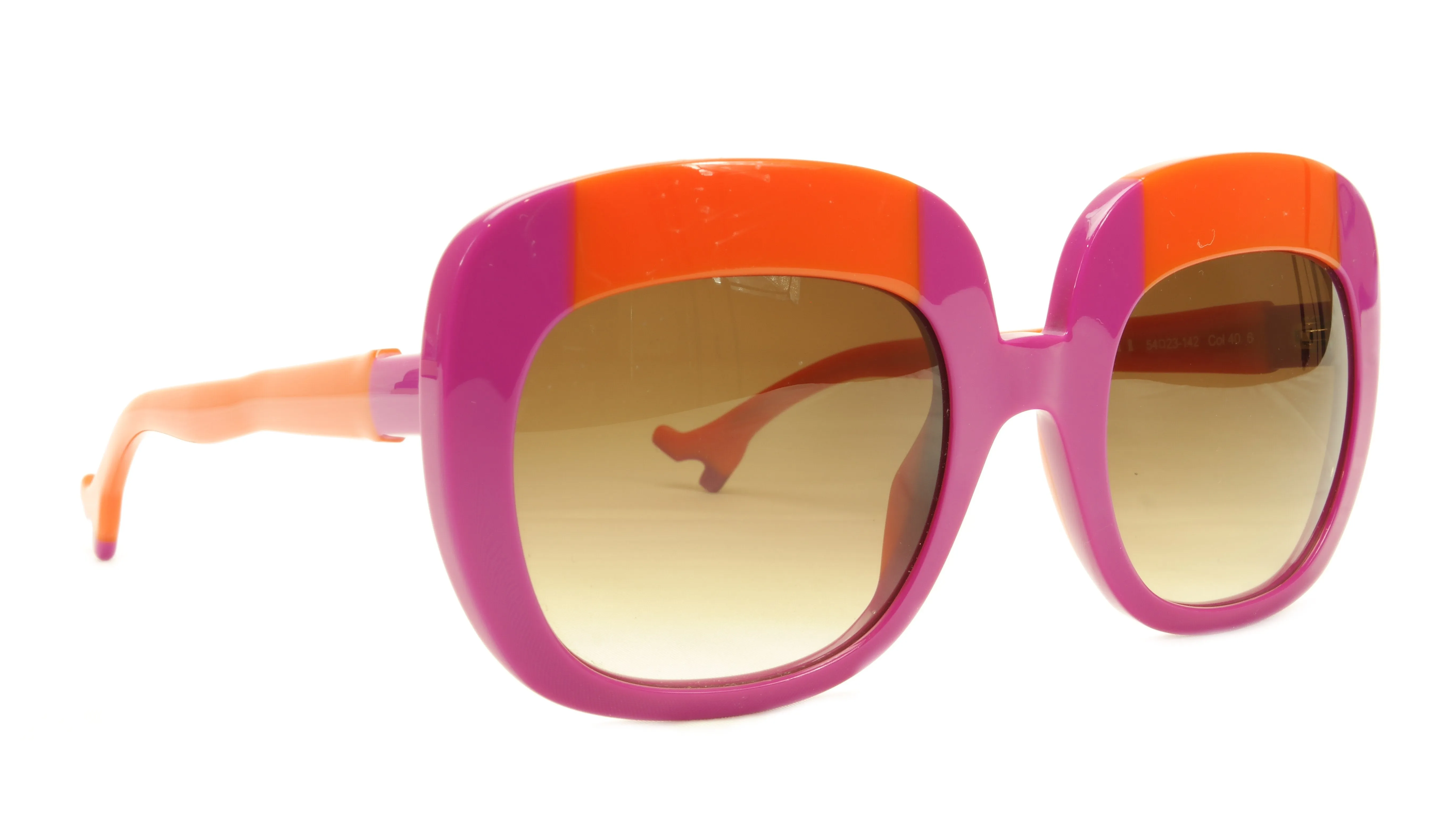 Face A Face Sunglasses Frame BOCCA Lova 1 4026 Acetate Fuschia Orange Italy Made