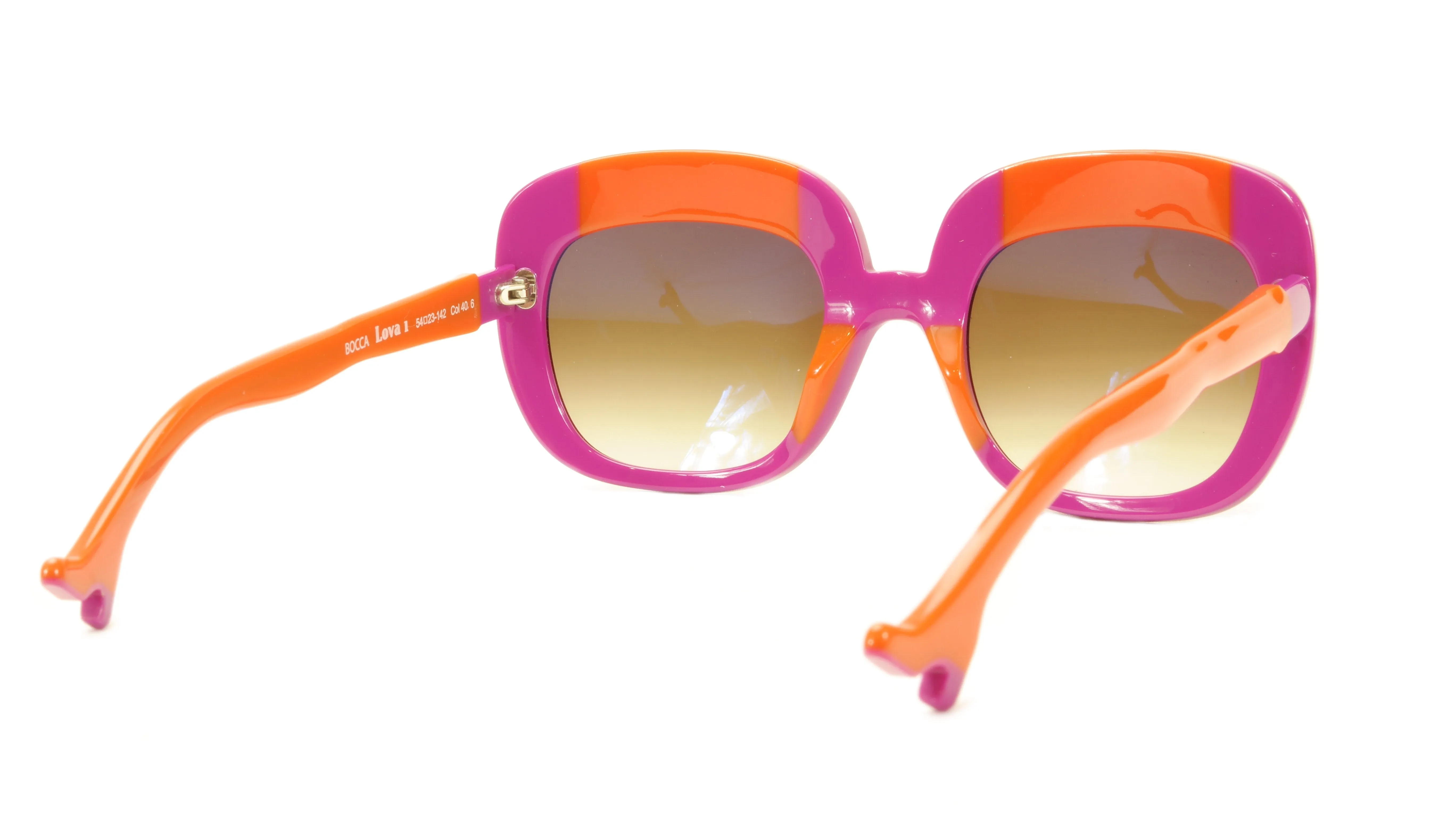 Face A Face Sunglasses Frame BOCCA Lova 1 4026 Acetate Fuschia Orange Italy Made