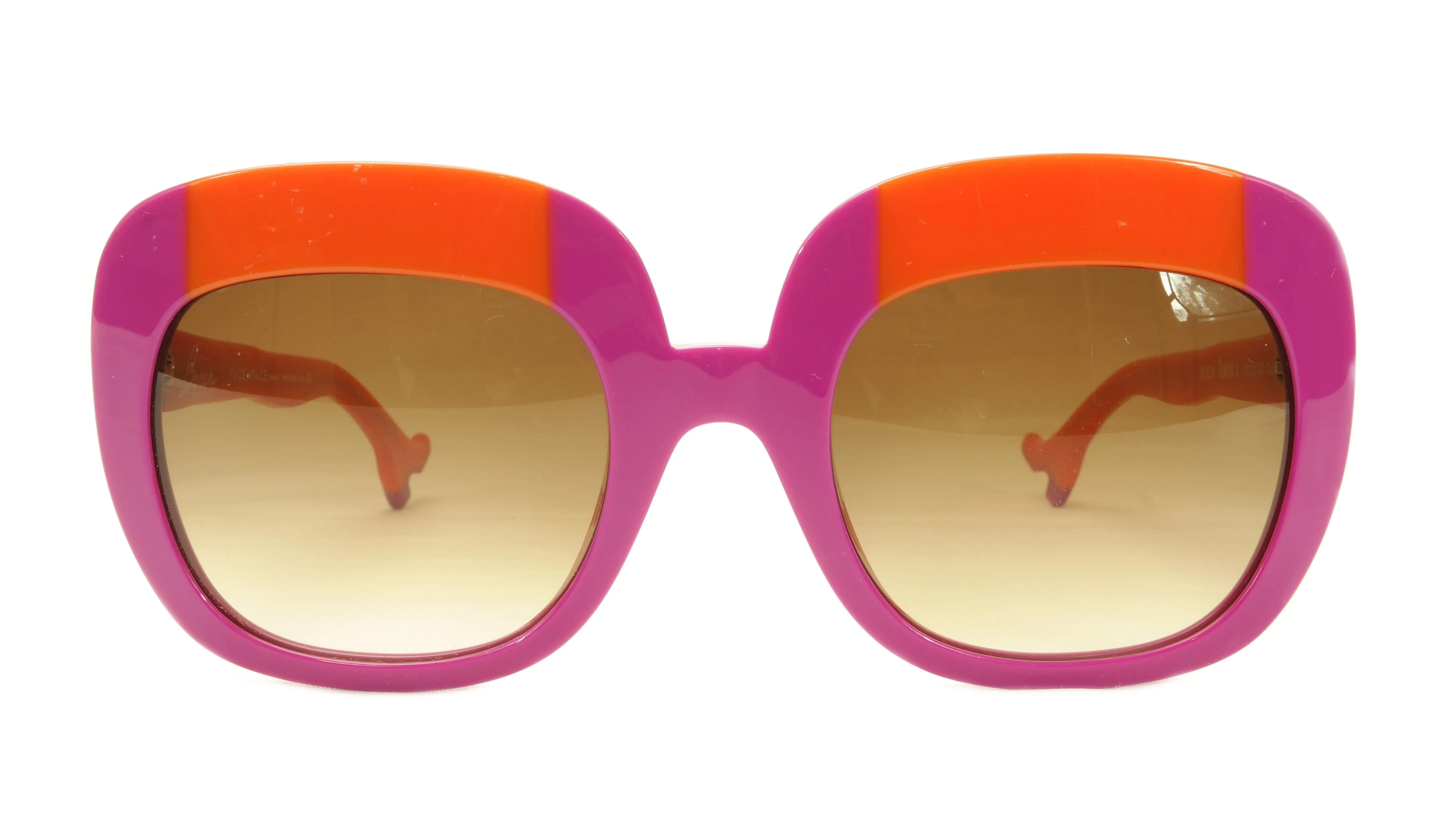 Face A Face Sunglasses Frame BOCCA Lova 1 4026 Acetate Fuschia Orange Italy Made
