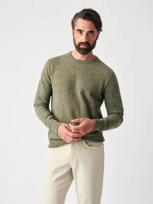 Faherty - Jackson Hole Crew Sweater - Olive Heather