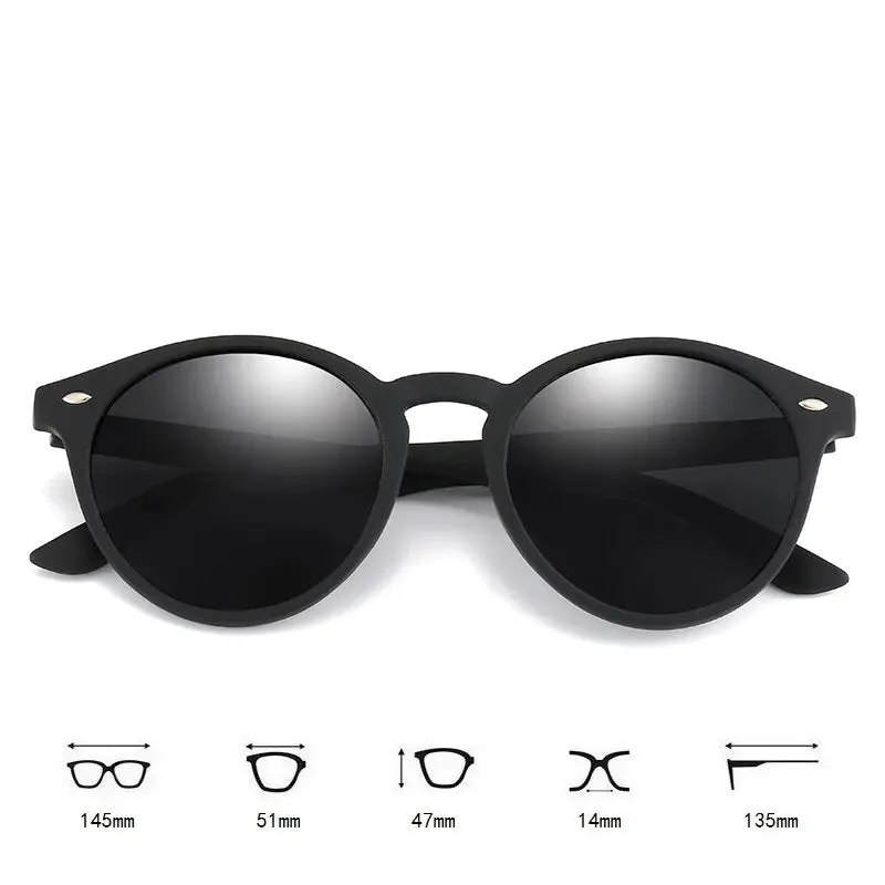 Fashion Round Polarized Sunglasses for Men and Women