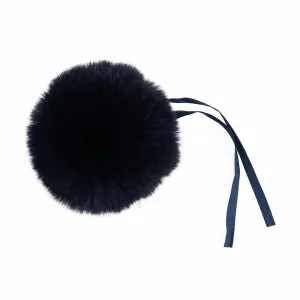 Faux Fur Pom Pom - Large 12cm - Navy