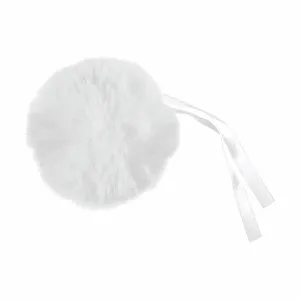 Faux Fur Pom Pom - Large 12cm - White