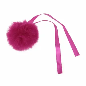 Faux Fur Pom Pom - Medium 6cm - Cerise