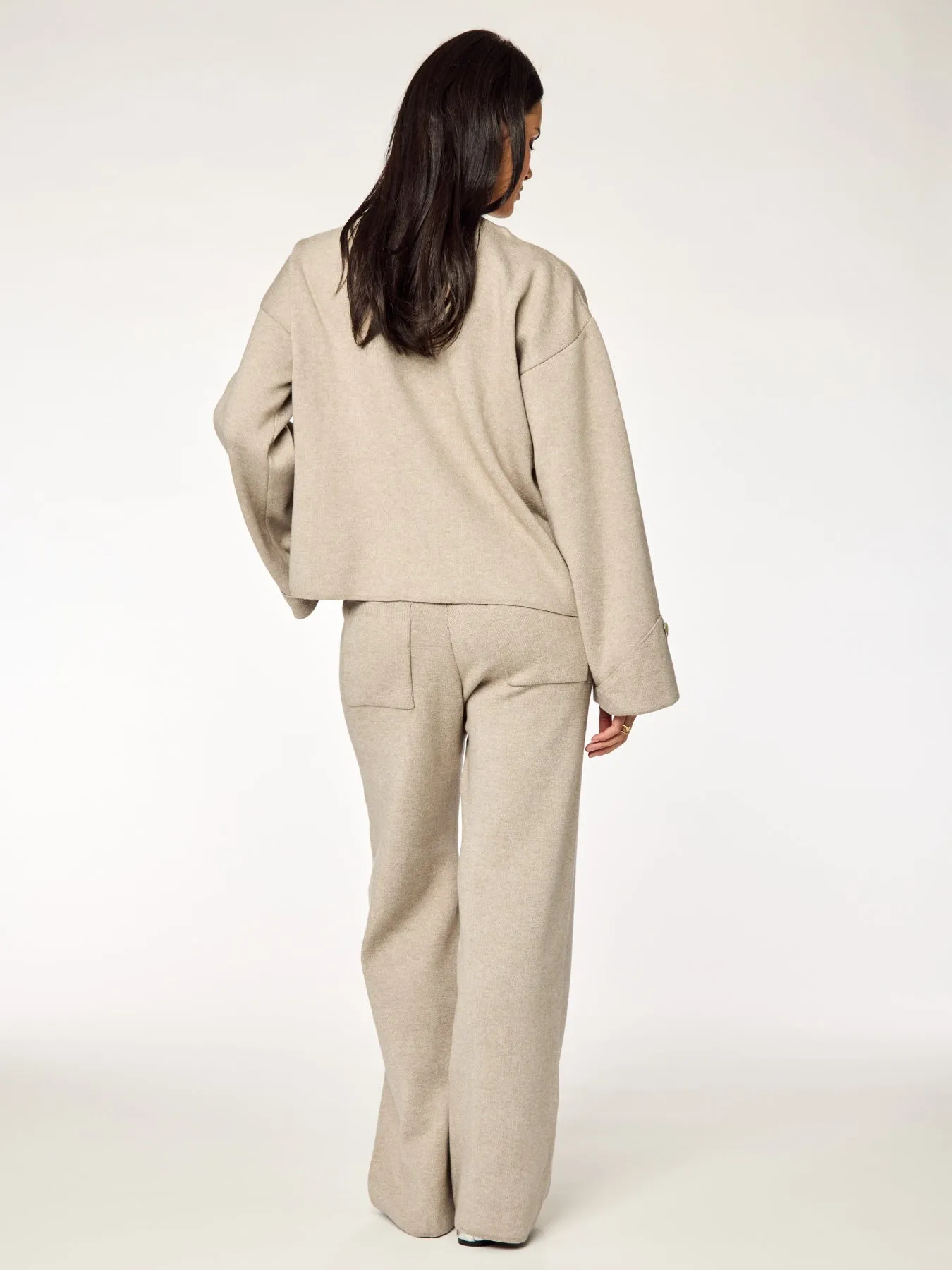 FAYE - Knit Pants • Mushroom