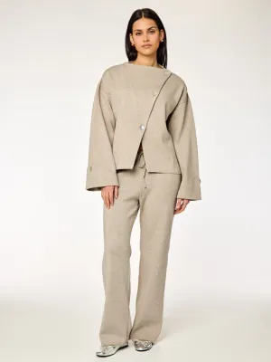 FAYE - Knit Pants • Mushroom