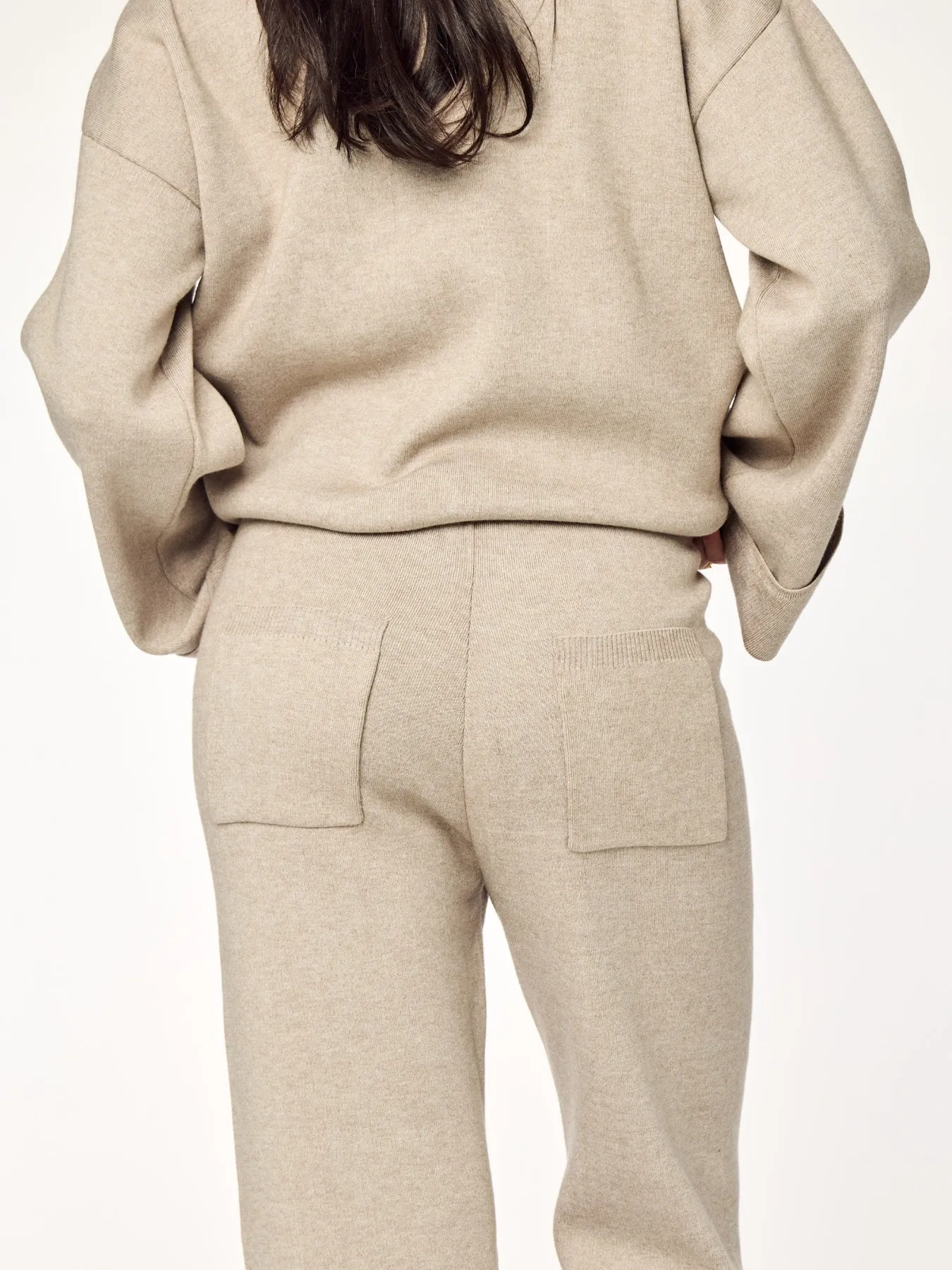 FAYE - Knit Pants • Mushroom