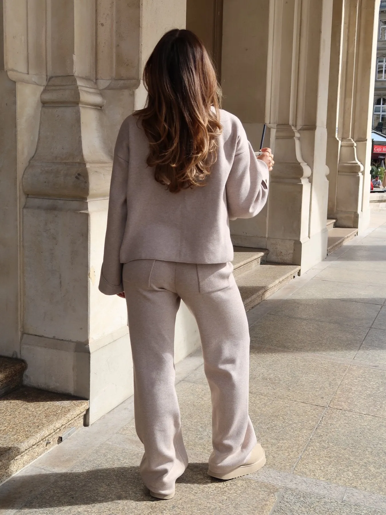 FAYE - Knit Pants • Mushroom