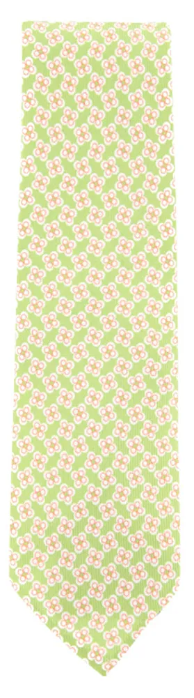Finamore Napoli Green Silk Tie