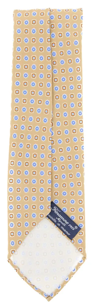 Finamore Napoli Light Brown Silk Tie