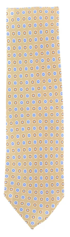 Finamore Napoli Light Brown Silk Tie
