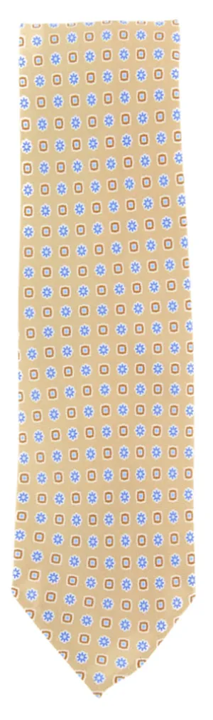 Finamore Napoli Light Brown Silk Tie