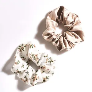 Floral Collection Poppy Scrunchie Set