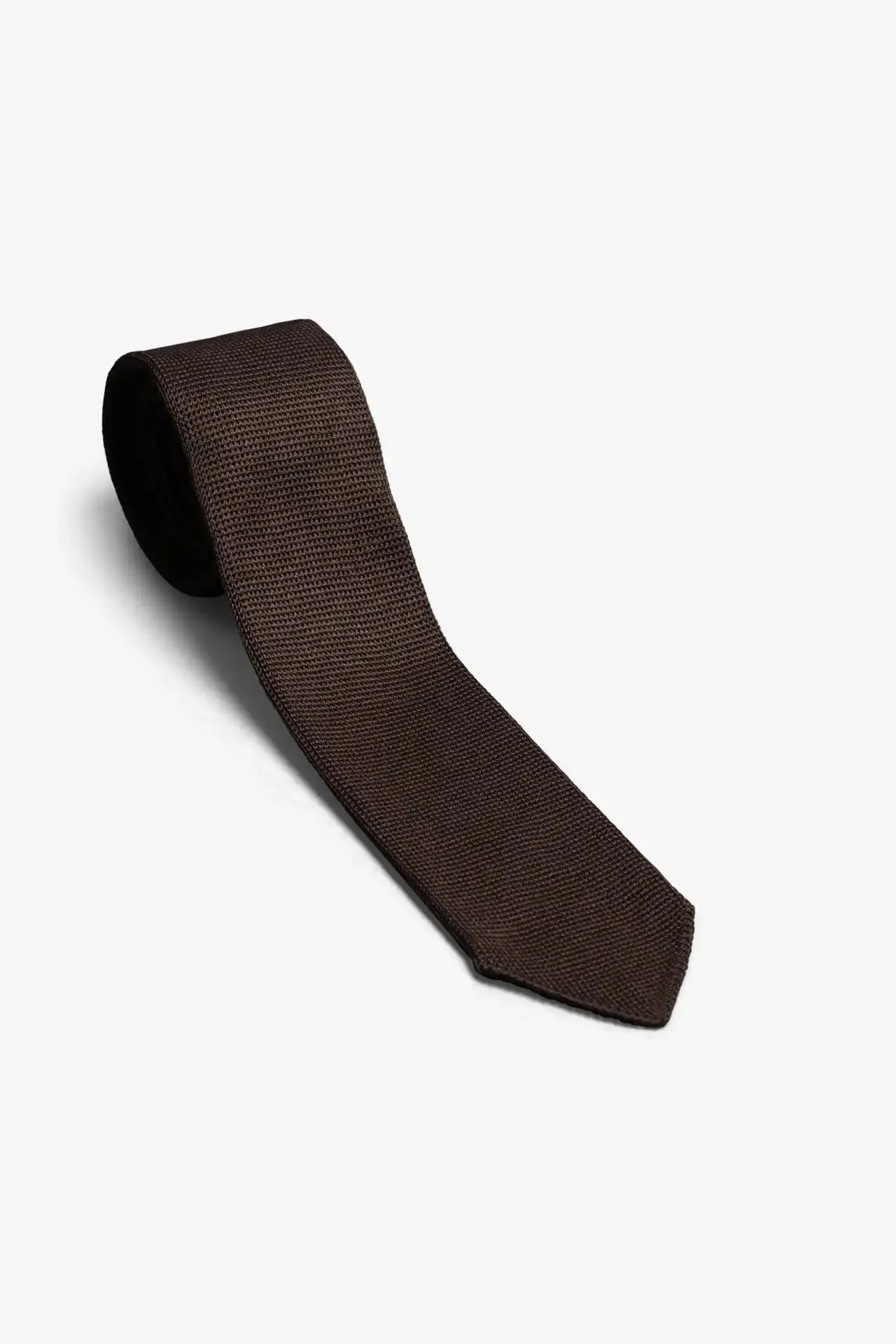 Formal Knit Tie - Brown