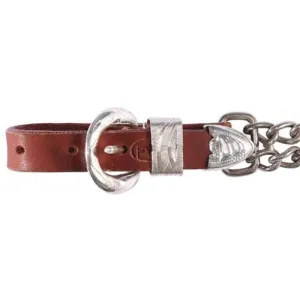 Fort Worth Double Curb Chain w/Silver Harness