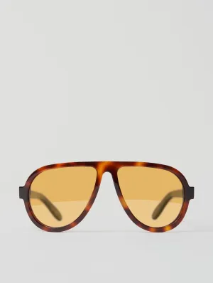FREDDIE CLASSIC AVIATOR SUNGLASSES IN HAVANA-YELLOW
