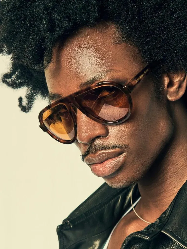 FREDDIE CLASSIC AVIATOR SUNGLASSES IN HAVANA-YELLOW