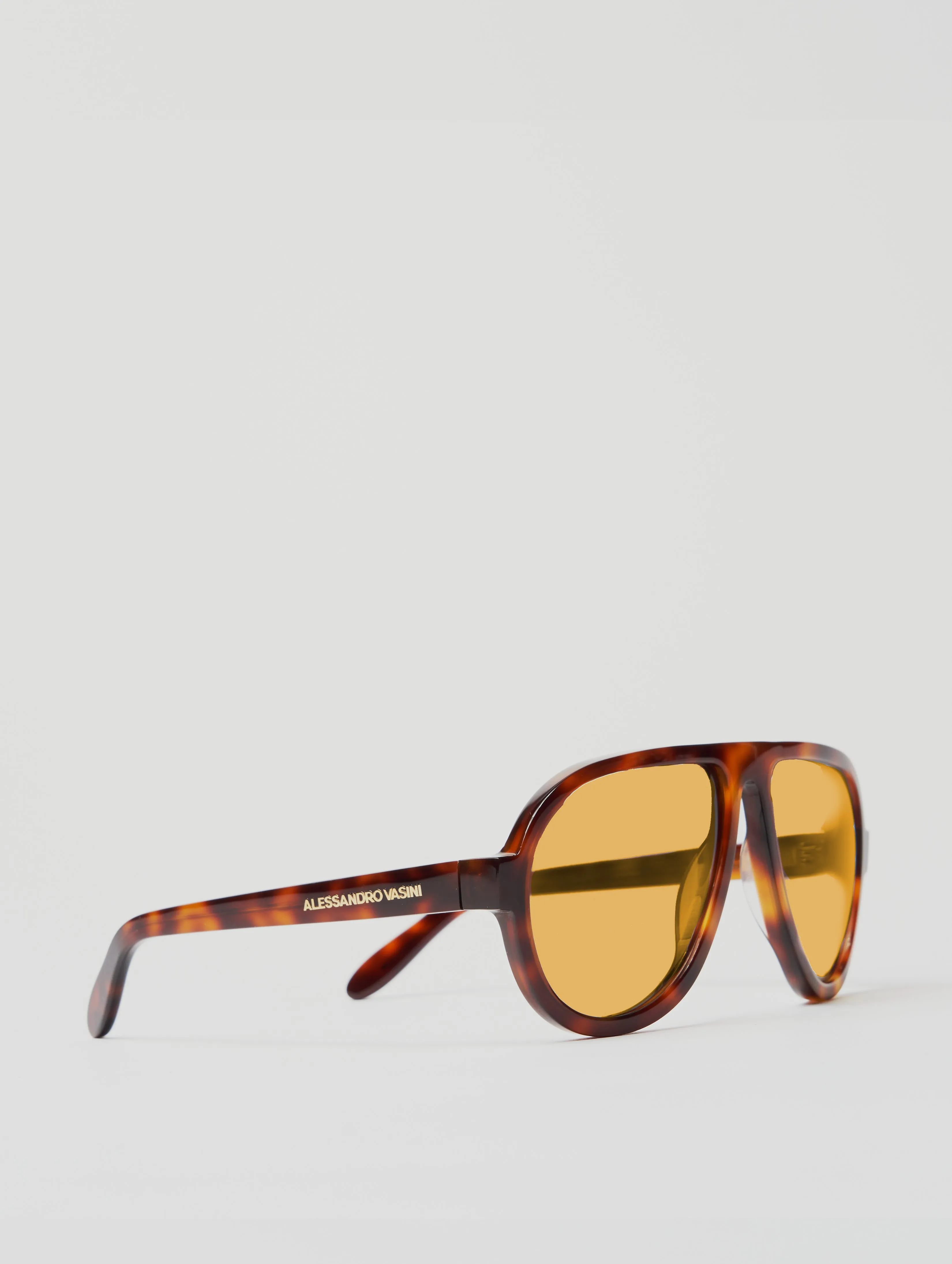 FREDDIE CLASSIC AVIATOR SUNGLASSES IN HAVANA-YELLOW
