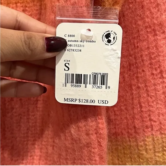 Free People Autumn Sky Stripe Sweater