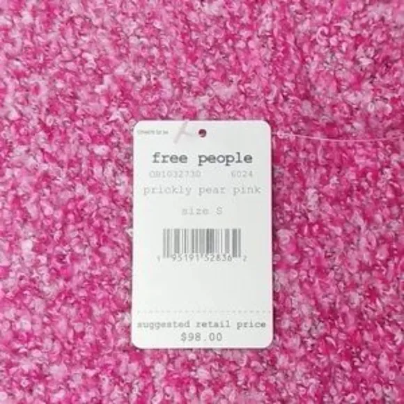 Free People BFF Cowl Neck Sweater PInk