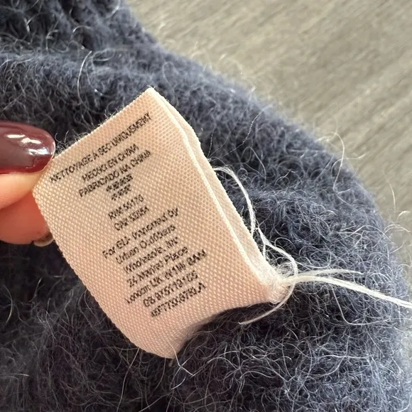 Free People Cozy Day Grandpa Cardigan Sweater Alpaca Wool Mohair S Academia Boho