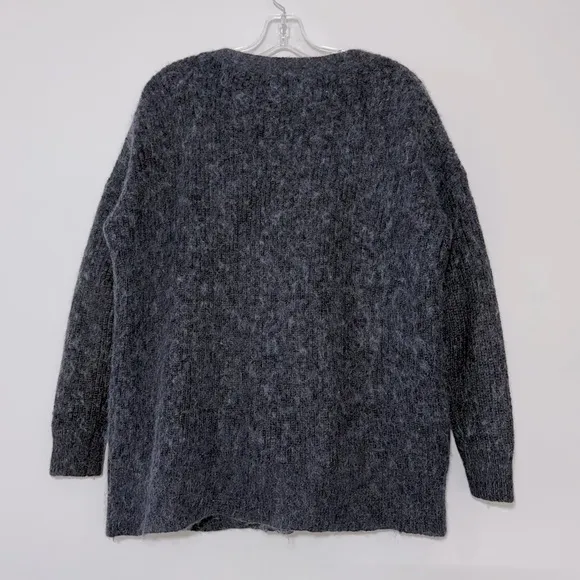 Free People Cozy Day Grandpa Cardigan Sweater Alpaca Wool Mohair S Academia Boho