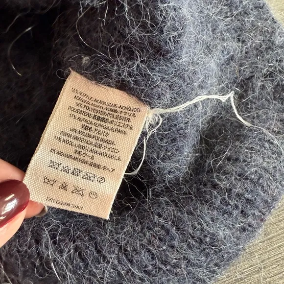 Free People Cozy Day Grandpa Cardigan Sweater Alpaca Wool Mohair S Academia Boho