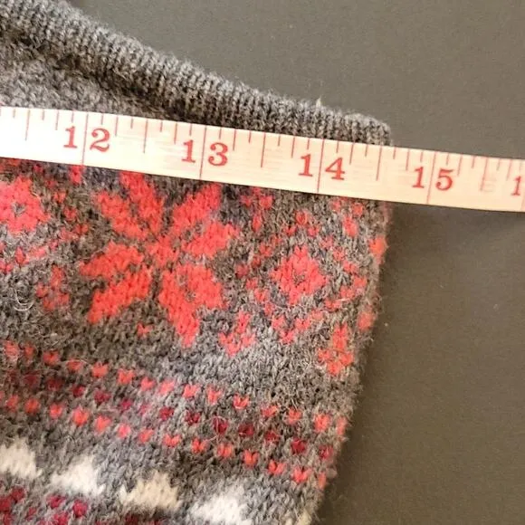 Free People Nordic Fair Isle Jumper Dress Size Small Wool Blend