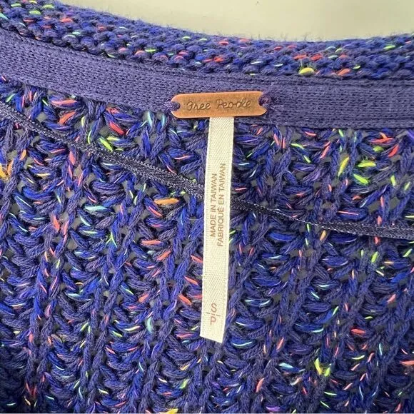 Free People Neon Lights Chunky Sweater