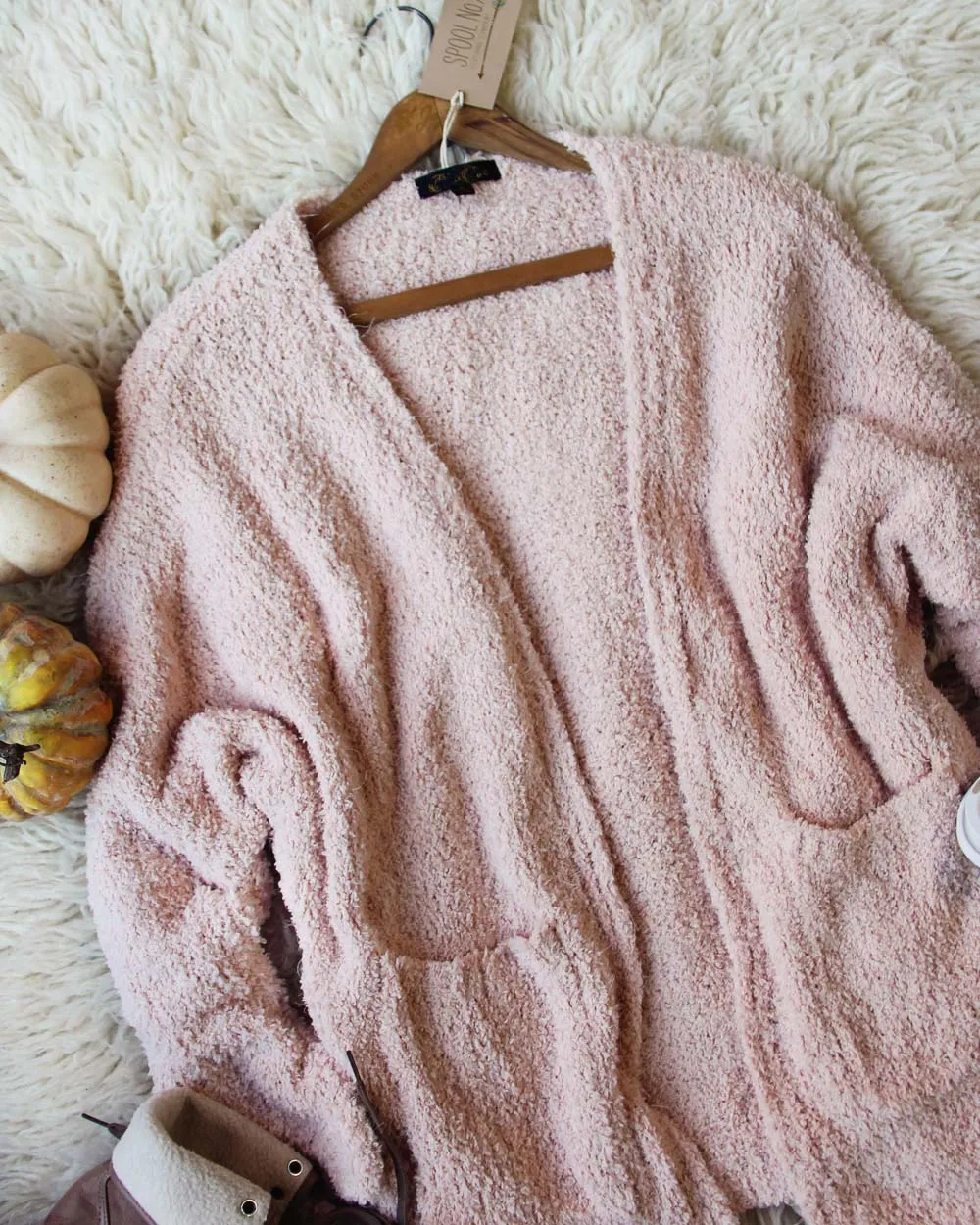 Fuzzy Wuzzy Cardigan in Pink